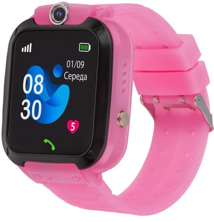 Смарт-часы AmiGo GO007 FLEXI GPS Pink