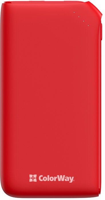 Power Bank ColorWay 10000mAh 18W Soft CW-PB100LPE3RD-PD Red