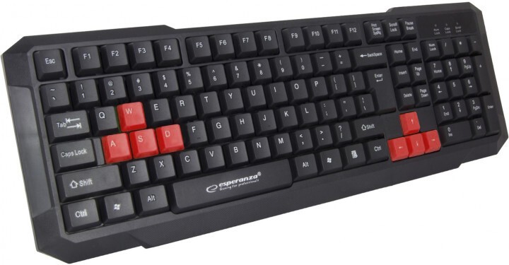 Клавиатура Esperanza EGK102 USB Red (EGK102RUA)
