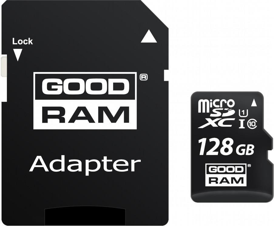 Карта памяти Goodram microSDXC 128GB UHS-I class 10 + adapter (M1AA-1280R12)
