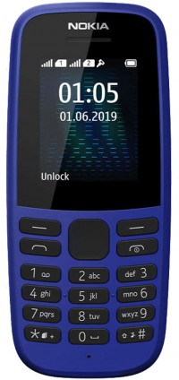 Мобильный телефон Nokia 105 TA-1203 SS 2019 Blue