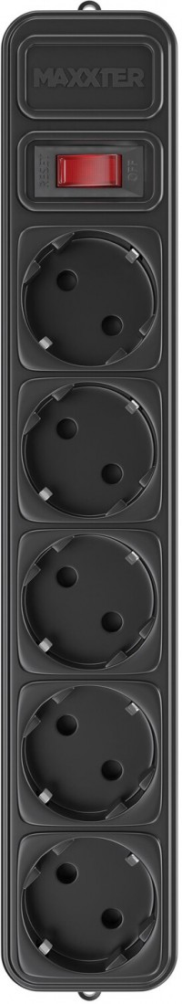 Сетевой фильтр Maxxter SPM5-G-15B 4.5 м, 5 розеток Black