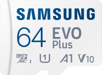 Карта памяти Samsung EVO Plus microSDXC 64GB UHS-I Class 10 + SD адаптер (MB-MC64KA/RU)