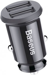 Зарядное устройство Baseus Grain C Dual USB 5V 3.1A Black (CCALL-ML01)