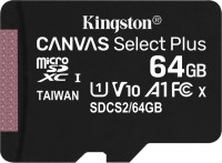 Карта памяти Kingston 64GB microSDXC Canvas Select Plus 100R A1 C10 (SDCS2/64GBSP)