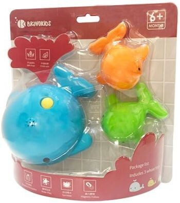 Игрушки для ванной Bravokids Семья китов (TC-05847101)