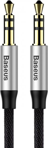 Аудиокабель Baseus Yiven AUX 3.5mm 1.5m (CAM30-CS1) серебристо-черный