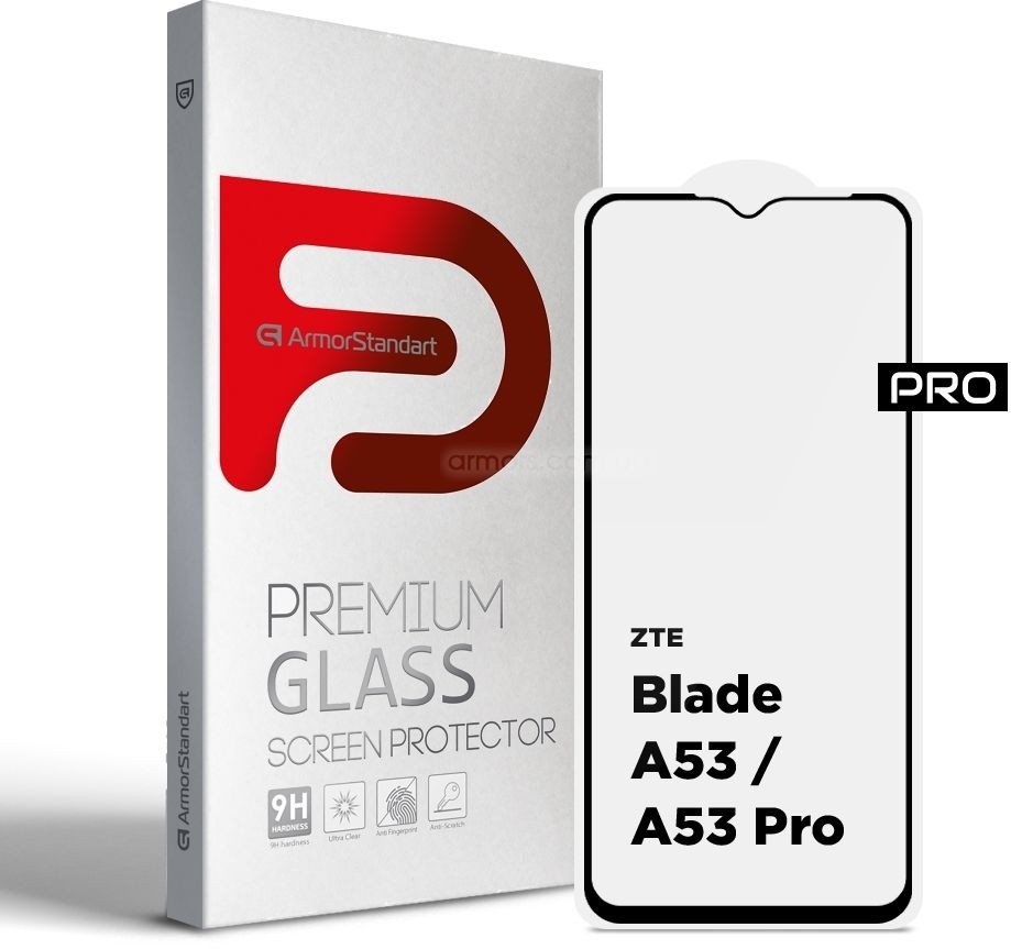 Защитное стекло ArmorStandart Black (ARM68738) для ZTE Blade A53 Pro