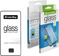 Защитное стекло ColorWay 9H FC glue черное для Motorola G54