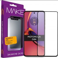 Защитное стекло MAKE FC FG черное для Motorola G84