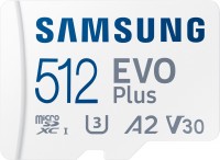 Карта памяти Samsung Evo Plus microSDXC 512GB UHS-I U3 V30 A2 + SD адаптер (MB-MC512KA/EU)