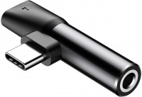 Адаптер AUX Baseus L41 Type-C to Type-C +3.5mm(CATL41-01)чер