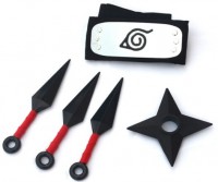 Коллекционный набор Naruto Наруто из 3 предметов кунаи + сюрикен + повязка C
