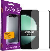 Защитное стекло MAKE FC FG черное для Samsung S23 FE