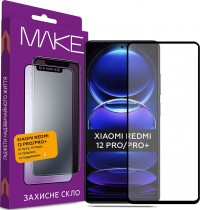 Защитное стекло MAKE FC FG черное для Xiaomi Redmi Note 12 Pro