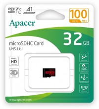 Карта памяти Apacer microSDHC UHS-I 32GB R100 V10 A1 (AP32GMCSH10UB-RA)