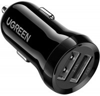 Автомобильное зарядное устройство UGREEN ED018 U+U 24W (50875) черный