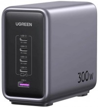 Сетевое зарядное устройство UGREEN CD333 Nexode 1U+4C 300W GaN сер.