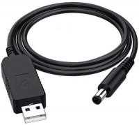 Кабель Power Boost cable USB - DC 5.5x2.1 12V 1 м черный