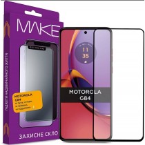 Защитное стекло MAKE FC FG черное для Motorola G84