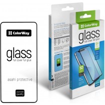 Защитное стекло ColorWay 9H FC glue черное для Motorola G14