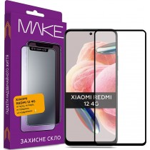 Защитное стекло MakeFuture Xiaomi FC FG черное для Redmi Note 12