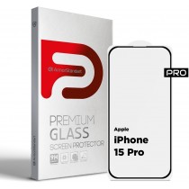Защитное стекло ArmorStandart Black(ARM71484) для Apple iPhone 15 Pro