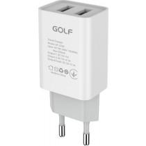 Зарядное устройство Golf 2U 10W 2.1А (GF-U206) бел.