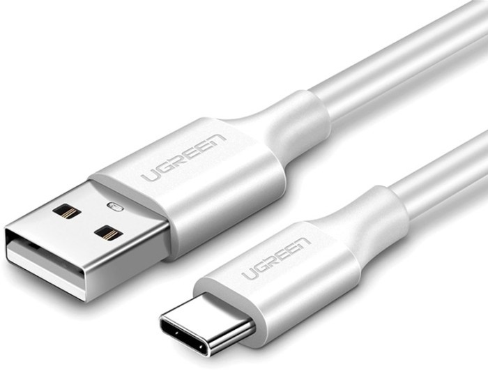 Кабель UGREEN US287 USB to Type-C 3A 1,5m білий
