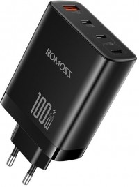 Зарядний пристрій Romoss 2C1A 100W GaN (AC100I-12-234H) чорний