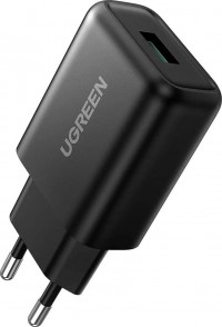Зарядний пристрій UGREEN CD122 18W USB QC 3.0 Charger (70273) Black