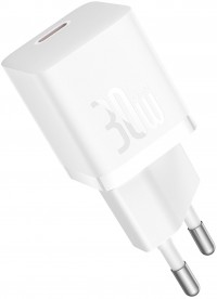 Зарядний пристрій Baseus GaN5 FC mini 1C 30W (CCGN070502) білий