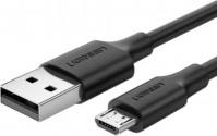 Кабель UGREEN US289 USB to MicroUSB 2A 1,5m чорний
