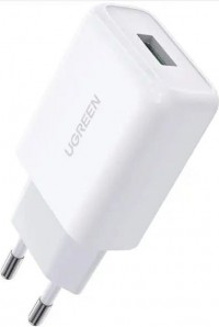 Зарядний пристрій UGREEN CD122 18W USB QC 3.0 Charger (10133) White