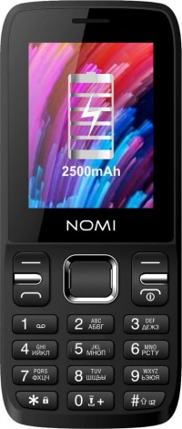 Мобильный телефон Nomi i2430 Black (Чорний)