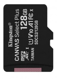 Карта пам'яті Kingston 128GB microSDXC Canvas Select Plus 100R A1 C10 + SD адаптер (SDCS2/128GB)