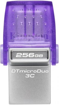 Флеш-пам'ять USB Kingston DT microDuo 3C 256GB USB-A+USB-C (DTDUO3CG3/256GB)