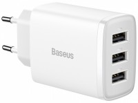 Зарядний пристрій Baseus Compact 3U 17W (CCXJ020102) білий