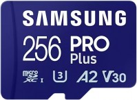 Карта пам'яті Samsung PRO Plus microSDXC 256GB UHS-I U3 V30 A2 + SD адаптер (MB-MD256SA/EU)