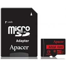 Карта пам'яті Apacer microSDHC UHS-I 85R 32GB сlass10 + SD adapter (AP32GMCSH10U5-R)