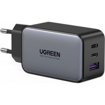 Зарядний пристрій UGREEN CD244 U+2C 65W GaN FC сір.