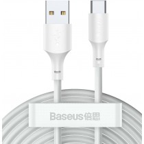 Кабель Baseus USB to Type-C 5A 1.5m (TZCATZJ-02) білий