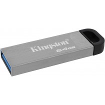 Флеш-память Kingston DT Kyson 64GB USB 3.2 Silver/Black (DTKN/64GB)