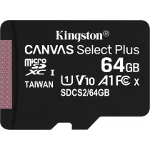 Карта пам'яті Kingston 64GB microSDXC Canvas Select Plus 100R A1 C10 (SDCS2/64GBSP)