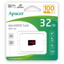 Карта пам'яті Apacer microSDHC UHS-I 32GB R100 V10 A1 (AP32GMCSH10UB-RA)