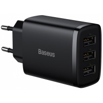Зарядний пристрій Baseus Compact 3U 17W (CCXJ020101) чорний